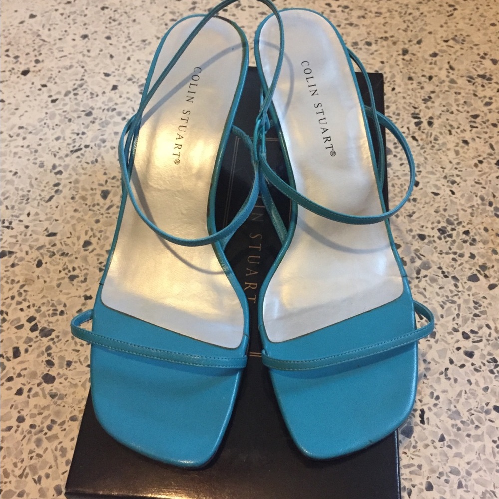 Colin Stuart~~aqua colored ✨Pretty summer sandals